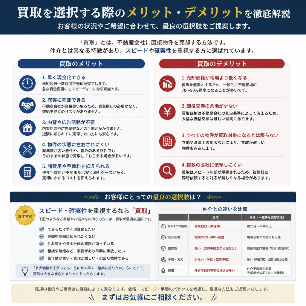 買取のメリットと注意点