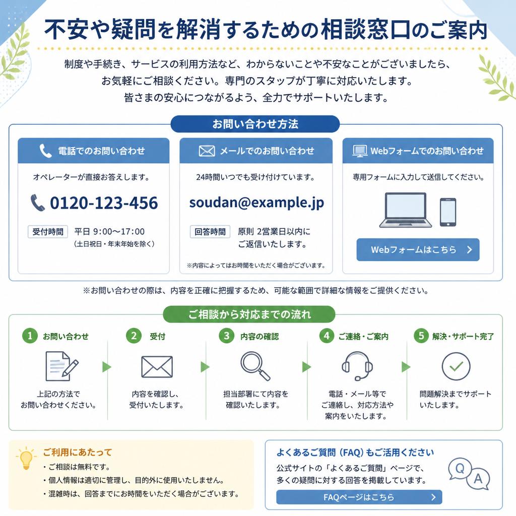 まずはお気軽に相談を！