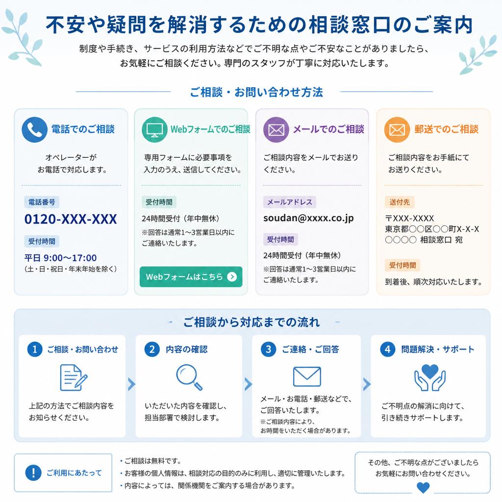 まずはお気軽に相談を！